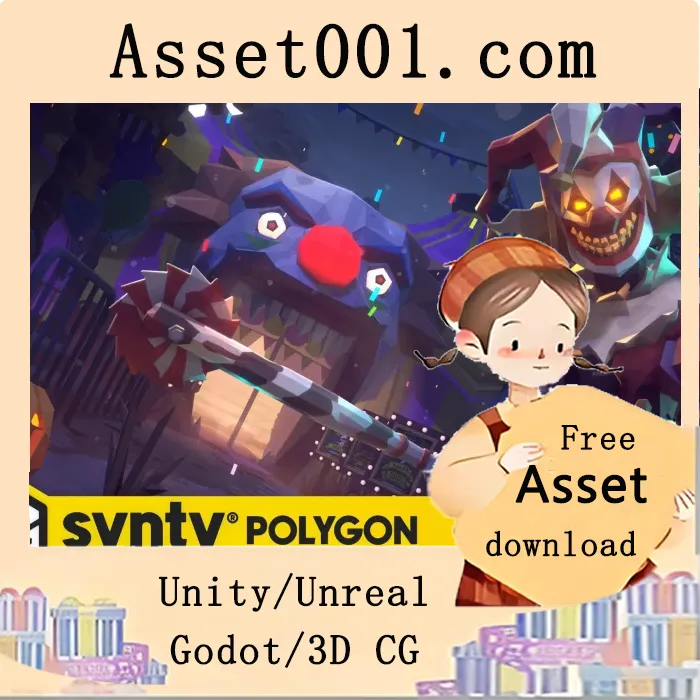 Synty Studios 推出 POLYGON 恐怖狂欢节资源包|POLYGON - Horror Carnival Pack - Art by Synty v1.1.0