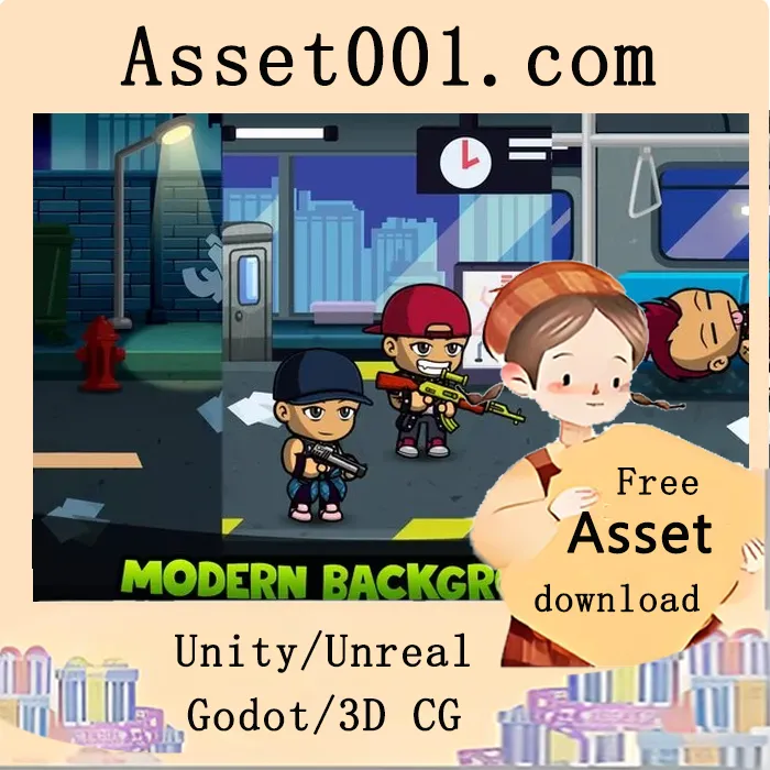 街景与地铁背景高清资源包|Street Subway Backgrounds HD v1.0