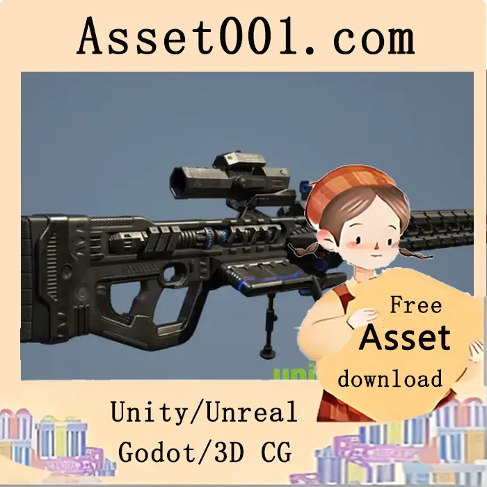 Volt Shock Rifle 与双手资产包：包含多种独特视觉与音效、动画及4K纹理|Volt Shock Rifle With Hands v5.0+