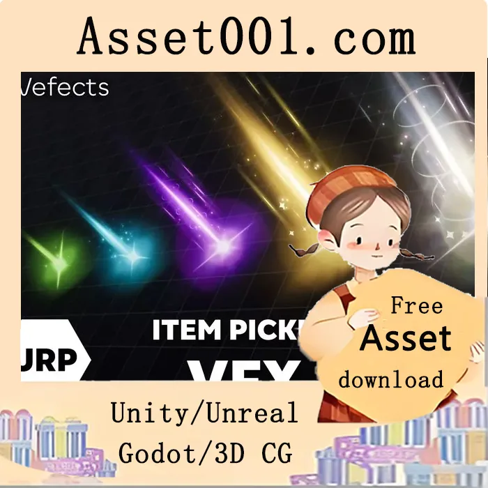 URP风格物品拾取视觉特效包（含音效）|Item Pickup VFX - URP v1.0.20232