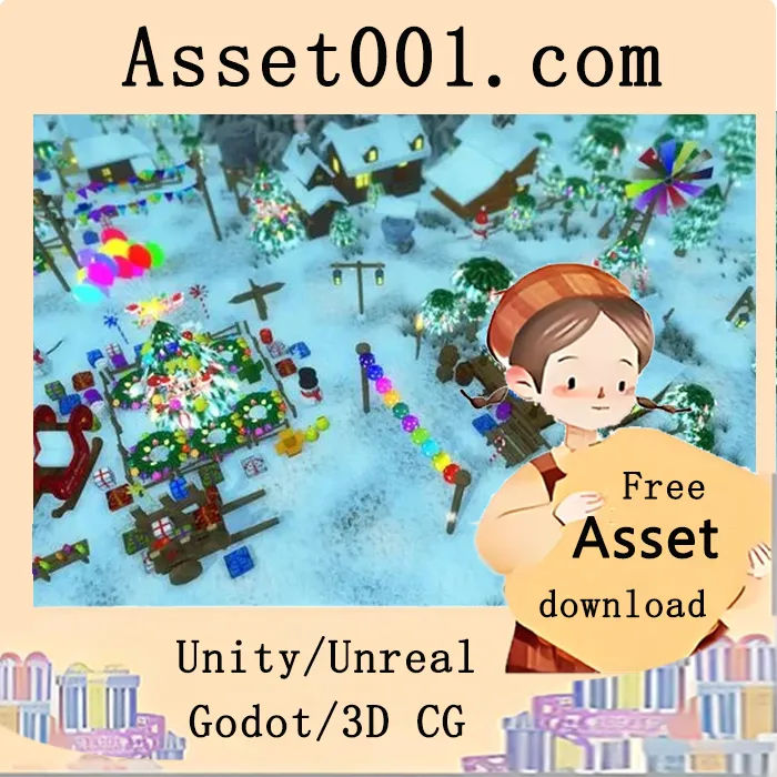 Unity资产包：圣诞与冬季城市环境（含240+预制件）|Christmas and Winter City v1.1