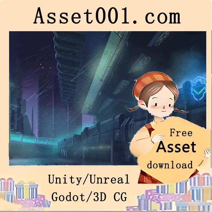 2D赛博城市资产包 - 手工制作艺术v1.0|2D Cyber City Pack - Handcrafted Art v1.0