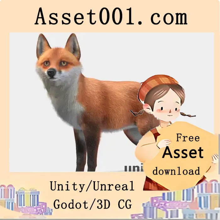 高保真狐狸模型资源：包含153种动画、3种颜色及4096x4096高分辨率纹理|Fox v4.26+