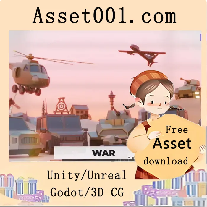 低多边形战争场景资源包——打造沉浸式战场场景|War Low Poly Pack