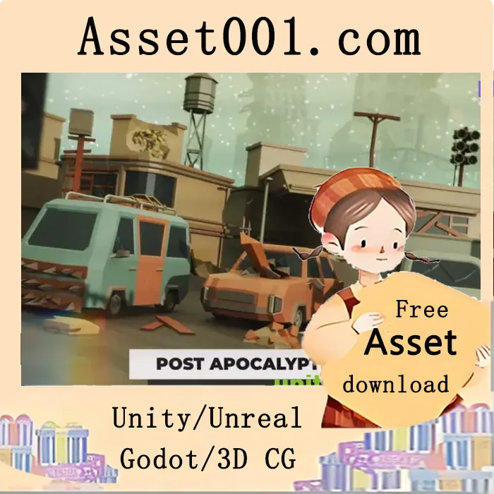 低多边形末日场景资源包：打造沉浸式后末日世界|Post Apocalyptic Low Poly Pack v1.0