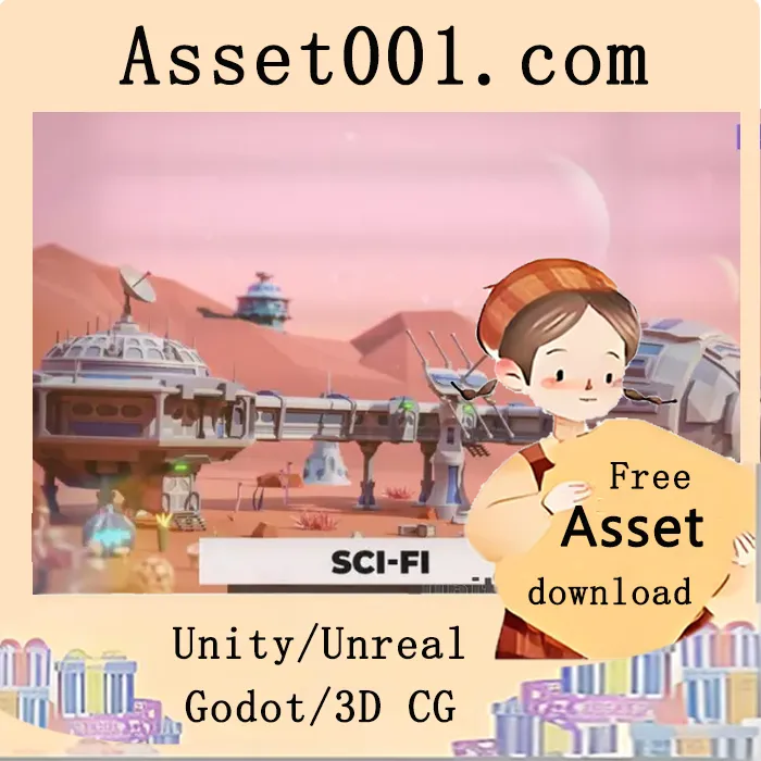 低多边形科幻资产包：打造未来科技场景的完整解决方案|Low Poly Sci-Fi Pack v1.0