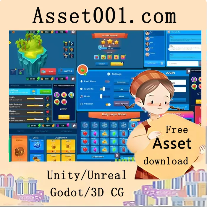 GUI Kit Pro 完整UI资源包：1500+高清素材与180+图标组件|GUI Kit Pro - Hepul Kit v1.0