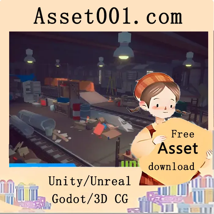 低多边形地铁生存场景资产包：500+模型，支持URP/HDRP|POLY - Survival Subway v1.0