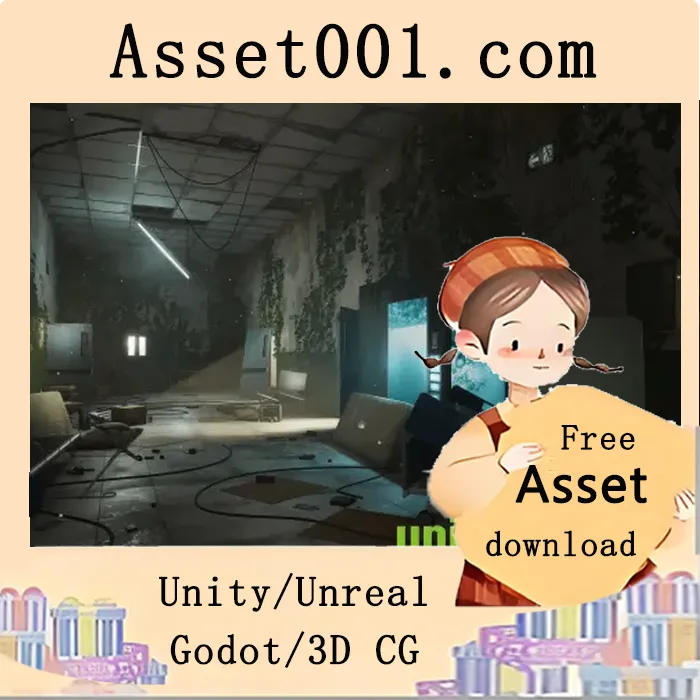 废弃末日医院环境包：包含105个独特网格，支持HDRP/URP/内置渲染管线|Abandoned / Post-Apocalyptic Hospital Environment v1.0