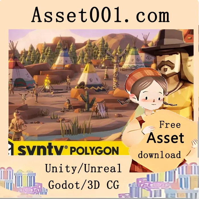 Synty Studios推出西部主题低多边形资产包《POLYGON - Western Frontier Pack》|POLYGON - Western Frontier Pack - Art by Synty v1.6.2