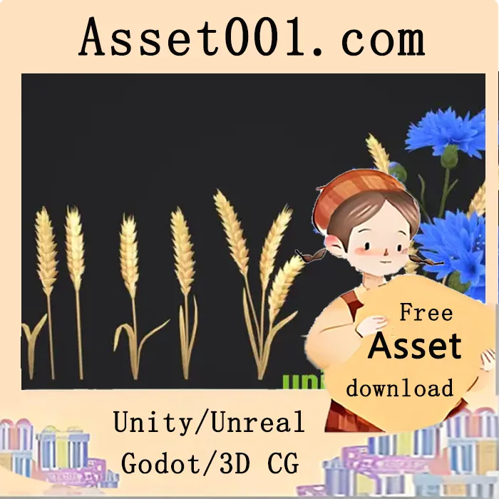 手绘风格低多边形野花3D模型包（含2K纹理）|Stylized Handpainted Wildflowers Pack: Low-poly 3D Model v5.0+