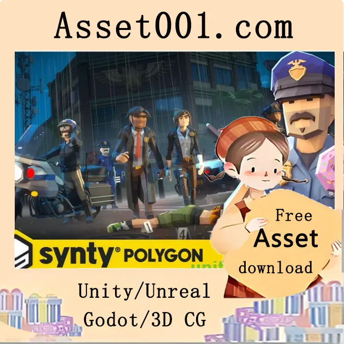 Synty® Studios 推出 POLYGON 警察局资产包：680+ 高质量手绘风格资源|Police Station Pack - Synty POLYGON - Stylized Low Poly Assets v1.0.0