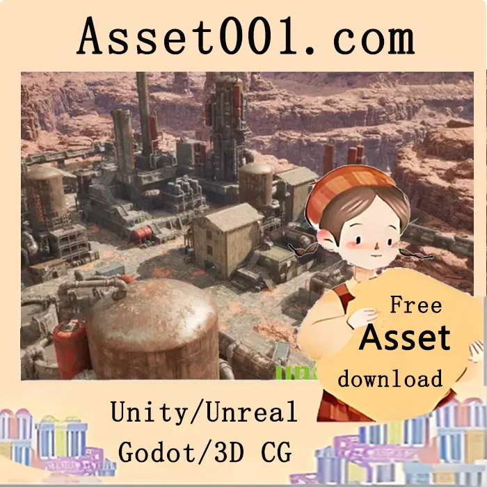 基于虚幻引擎5纳米技术的末日炼油厂环境资源包|Post Apocalyptic Refinery v5.1+