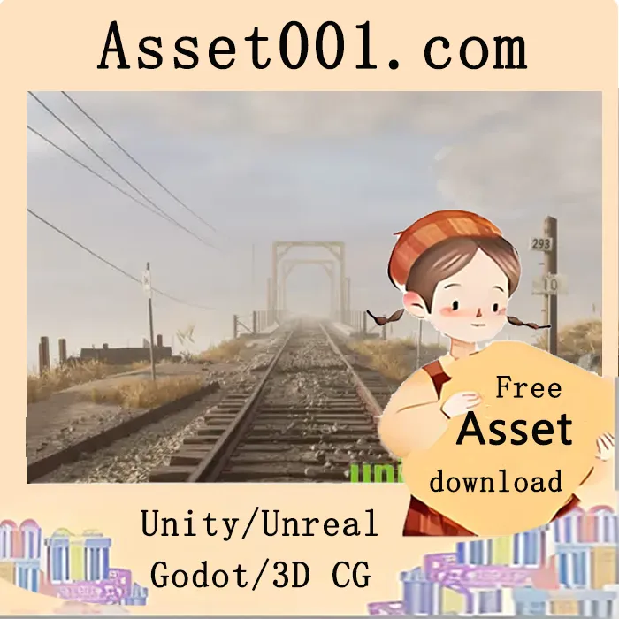 基于样条曲线的沿海湿地铁路与桥梁系统资产包|Coastal Wetland & Railroad Bridge v5.3+