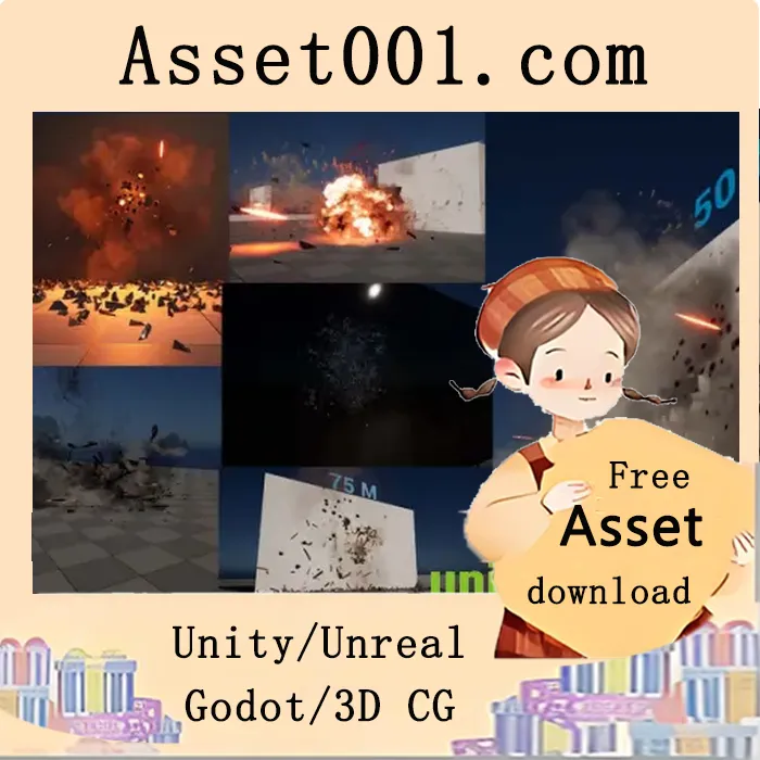 Unity Niagara子弹撞击效果包：10种可编辑的逼真冲击与爆炸效果|Niagara Bullet Impact Fx Pack v5.0+