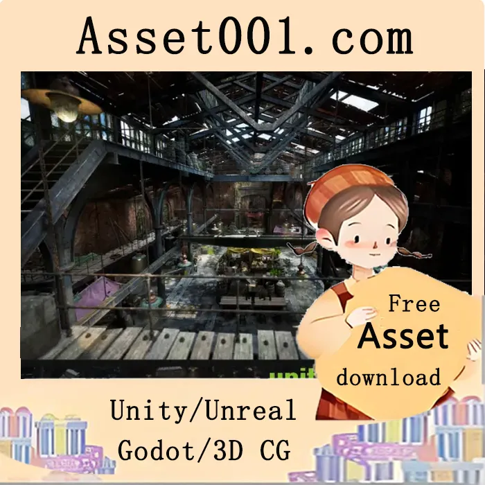 维多利亚市场场景包：包含230个独特网格的高细节游戏级环境|Victorian Market in Abandoned Factory Building + ULAT v5.0+