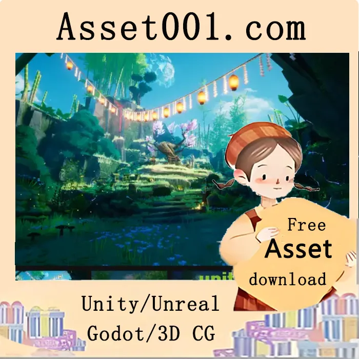 《Heavenly Scape：专为ARPG及动漫风格游戏打造的全流程风格化自然资源包》|Stylized Nature (Nature, Forest, Stylized Forest, Forest Pack, Nature Pack) v5.1-5.4+