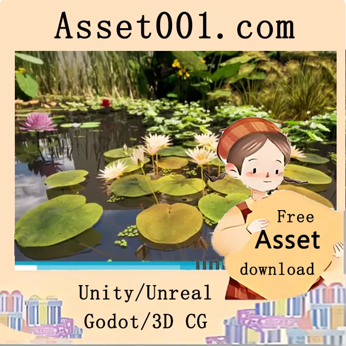 Unity/Unreal引擎中实现水生植物真实感与高效性能的解决方案|Landscaping Aquatic Plants v5.1-5.3+