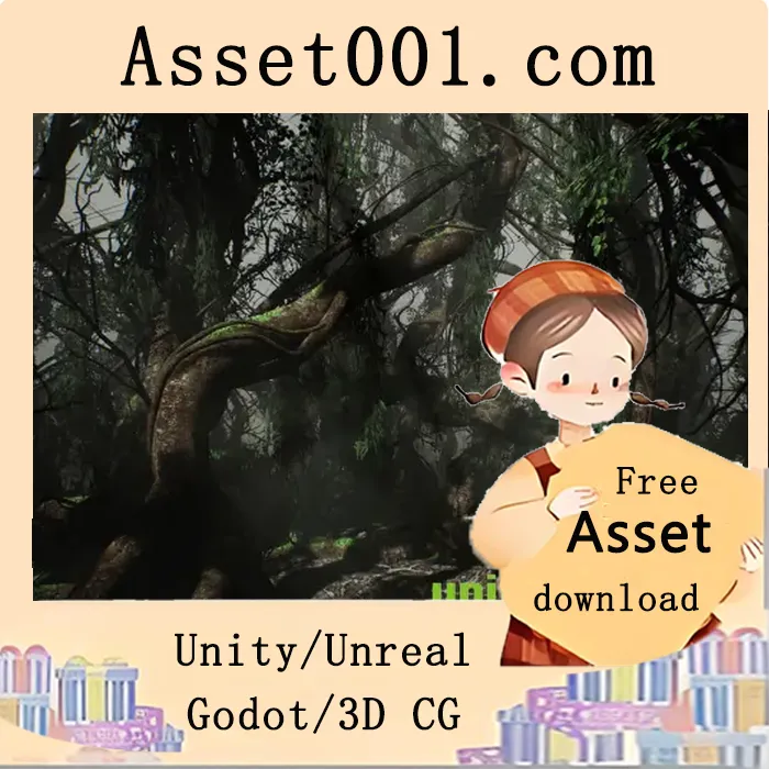 Unity引擎中用于创建缠绕藤蔓树木的蓝图资源包|TwineTrees v5.0+