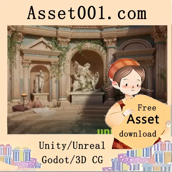 Neptune罗马浴场环境场景：82个独特模型，AAA级细节，游戏级优化|Neptune's Roman Bath + ULAT ( Roman , Roman Bath, Neptune's Roman ) v5.1+