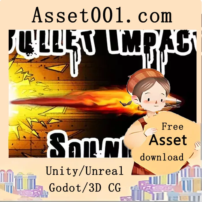 Unity资产商店：子弹击中16种表面的音效包 v1.0|Bullet Impact Sounds v1.0