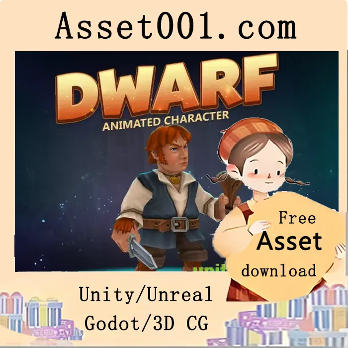 矮人角色动画与资源规格说明|Dwarf animated character v1.0