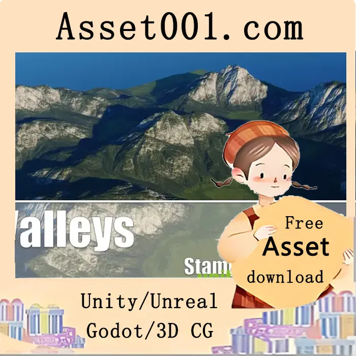 Unity StampIT！系列之Valleys高度图纹理包：30张4K高质量地形刷子纹理|Valleys - StampIT! v2.0.0