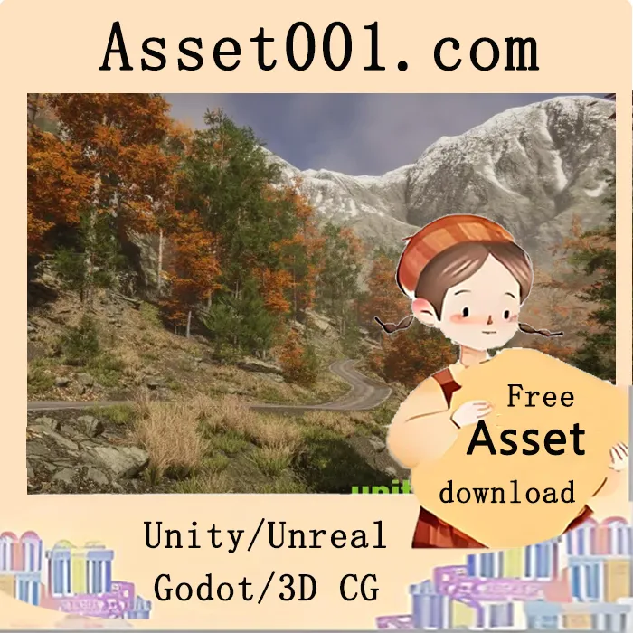 秋谷场景地图：支持Unity 2021.3.8及以上版本的可玩地形设计|Autumn Valley - Level v1.0.8