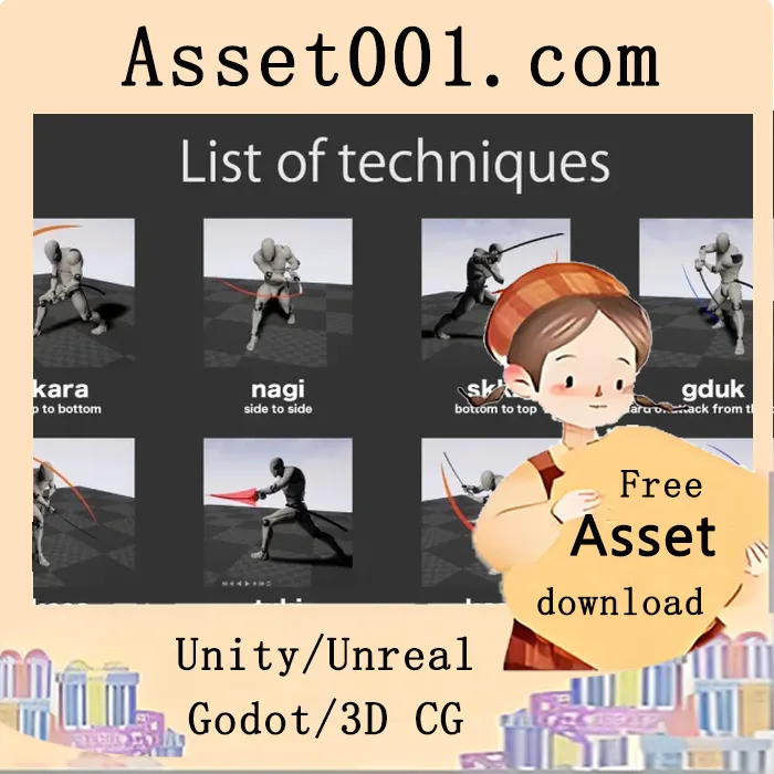 日本剑术动作详解：315种连招与动画解析|Japanese sword action v4.27+