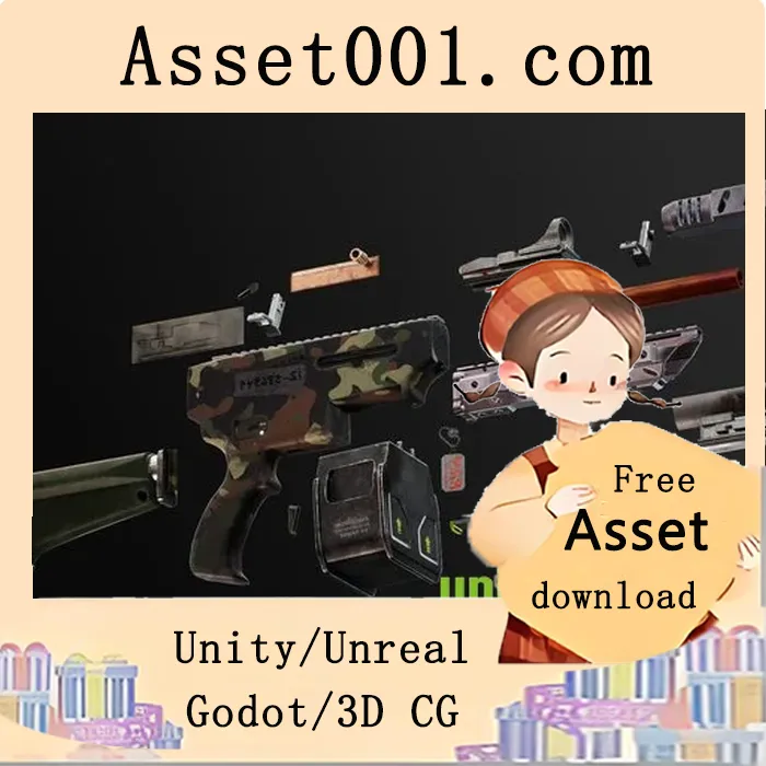 Unreal Engine 4K 高清现代霰弹枪资产包（5把，含蓝图与材质优化）|(5) FPS 4K Custom Modern Shotguns - VOL.2 (FPS Modern Shotguns Shotgun Weapon) v5.5