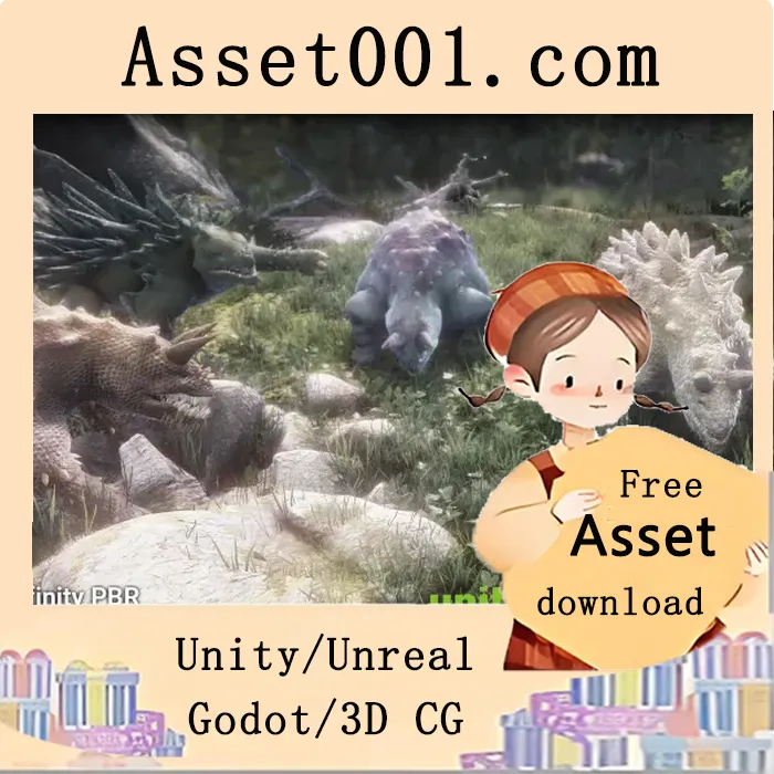 Monster Creature 2：四足巨兽模型，支持多纹理与高级着色器兼容性|Monster Creature #2 - Fantasy RPG v4.3.2 (21 Mar 2026)