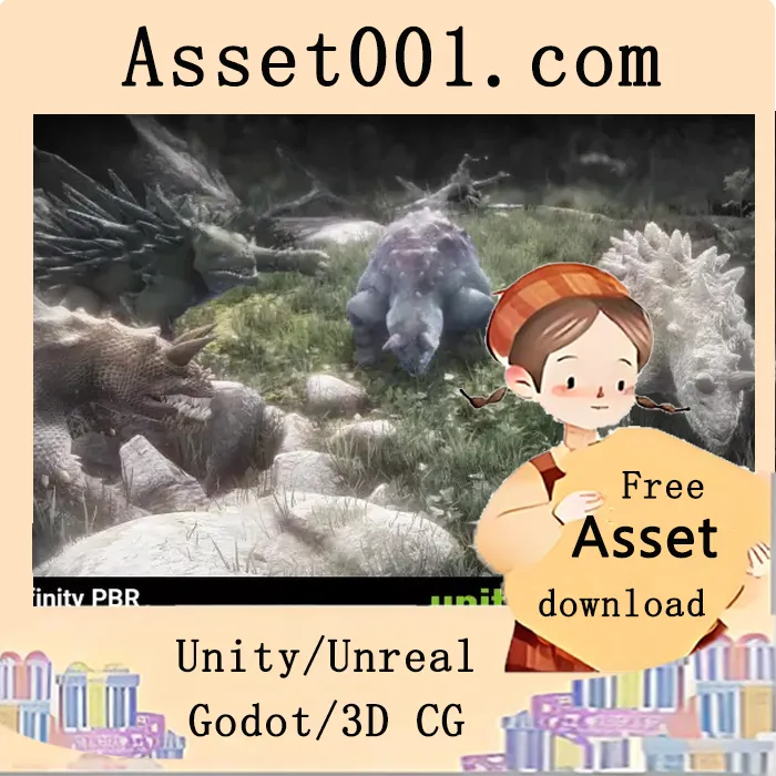 Monster Creature #2 游戏角色3D模型免费下载 - 额外资源包（Substance Painter文件）|Monster Creature #2 - Bonus Files 1 v1.0