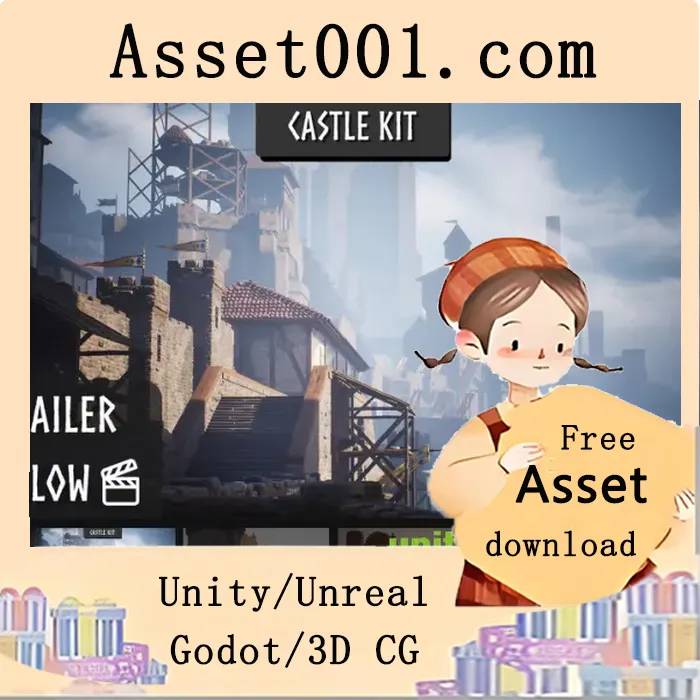 模块化城堡建筑套件：为奇幻场景快速添加壮观背景与剪影|Modular Castle (Castle, Castles, Modular, Fantasy) v5.3+