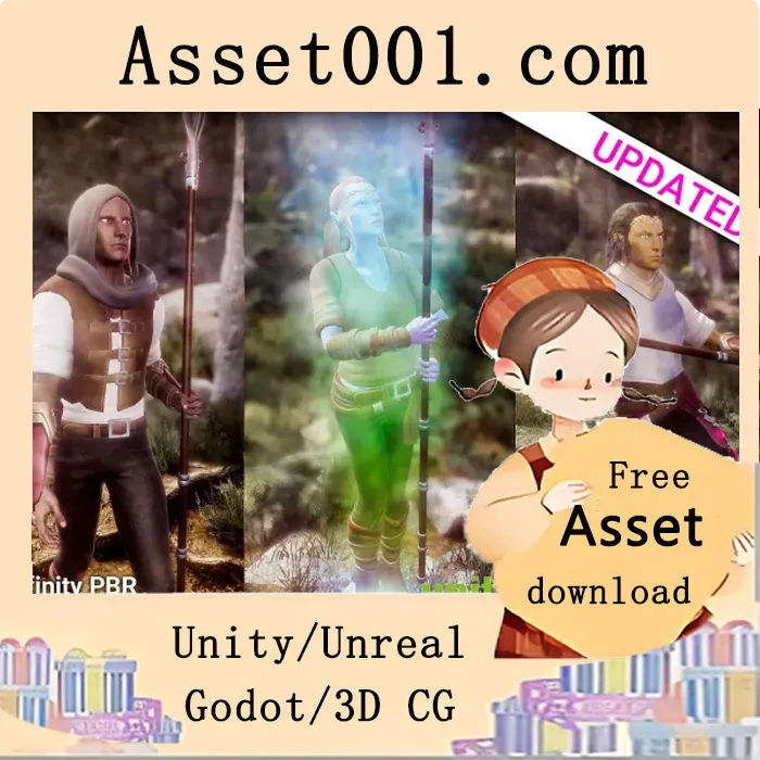 精灵角色（男女性）- 幻想RPG套装下载与使用指南|Elf Character (Male & Female) - Fantasy RPG v4.3.4