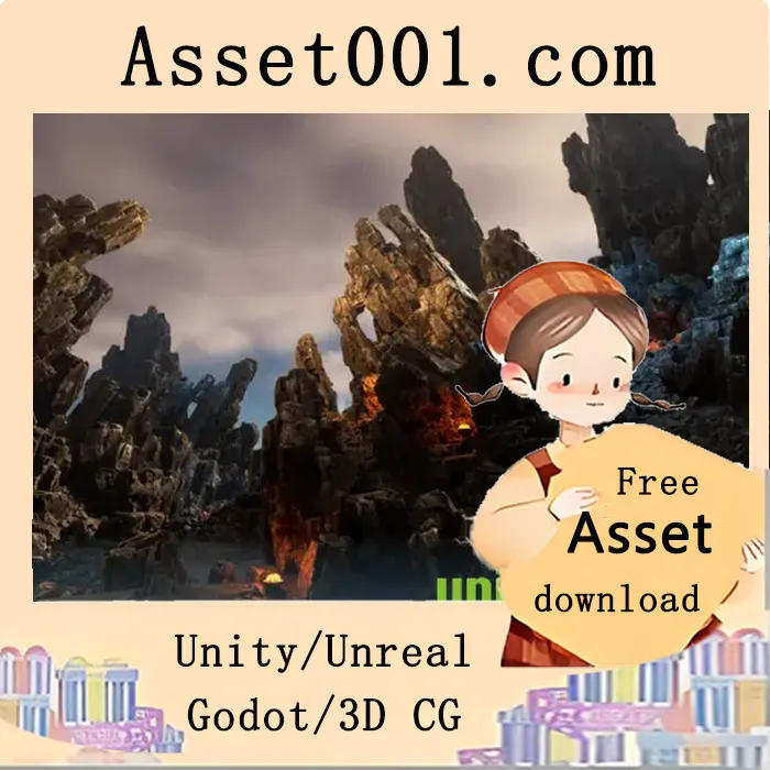 Unity资源包：包含45个独特网格的古老悬崖模型（含石炉、石雕等）|Old cliffs v5.0+