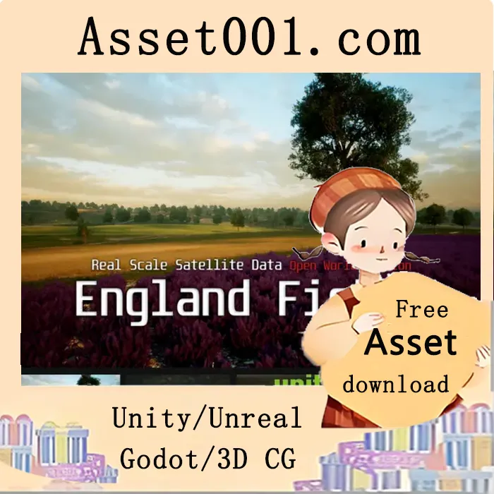 基于真实卫星数据的400平方公里可玩景观包（支持UE4.27及UE5.3更新）|Landscape: England Fields - Real Scale Satellite Data v4.26-5.3+