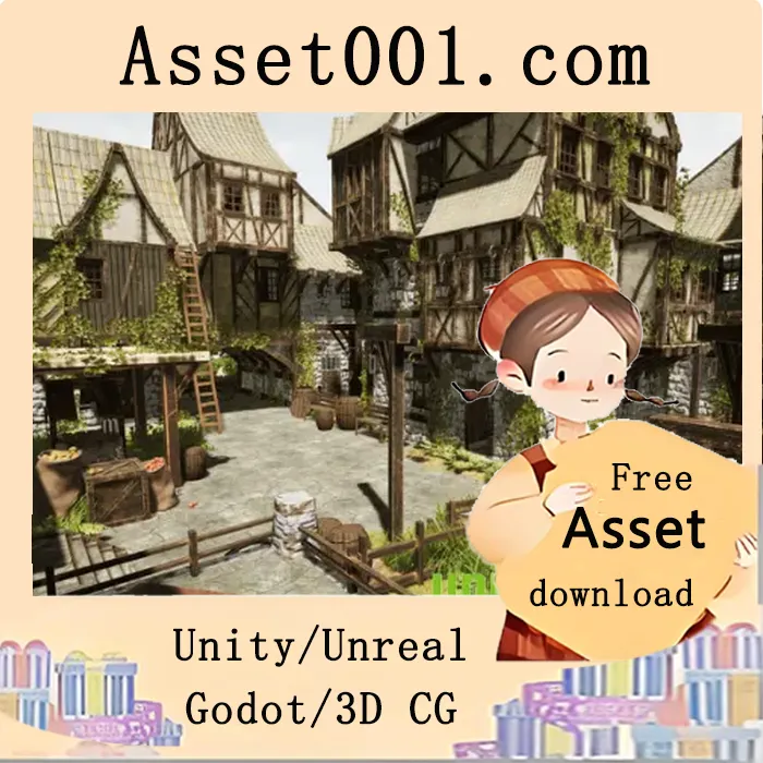 基于模块化工作流打造高质量中世纪城镇的完整解决方案|Modular Medieval Town with Interior v1.3 (5.3)+