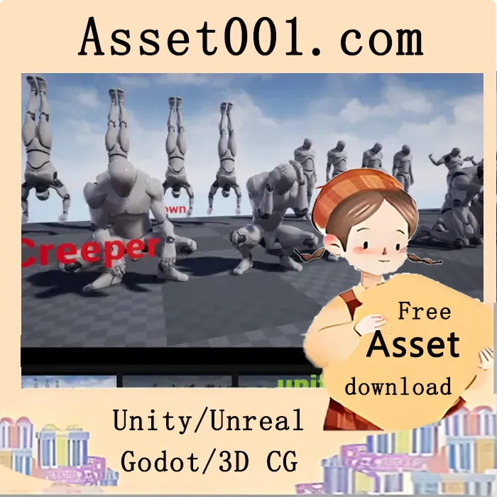 《The Floating Dead Animations：40帧悬挂尸体、小丑与怪异角色动画》|The Floating Dead Animations v5.0+