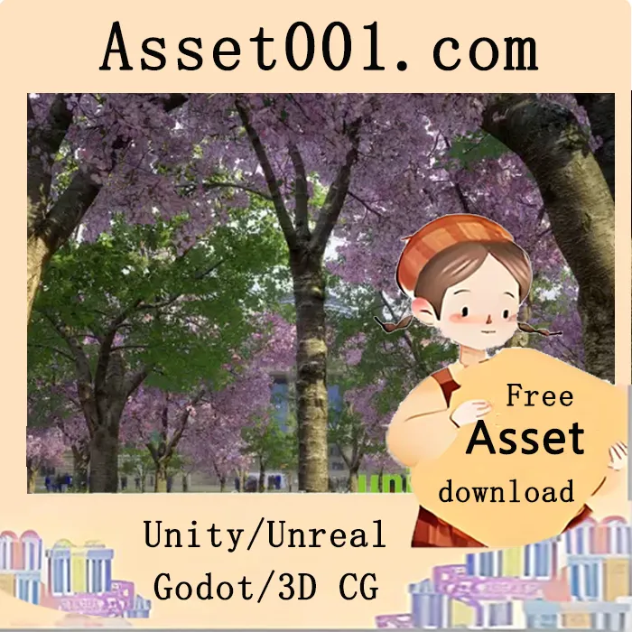 照片扫描樱桃树与地面植被包|Scanlabz Trees _ Cherry Tree v4.27+