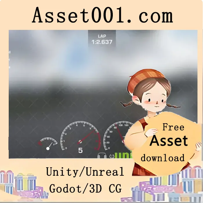 赛车主题UI元素包：打造干净高效的界面设计|Racing UI Elements v5.0+