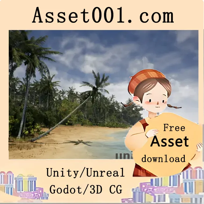 低多边形热带丛林资产包：包含32个植被与热带岛屿场景|Low Poly Foliage Jungle Pack v4.27+