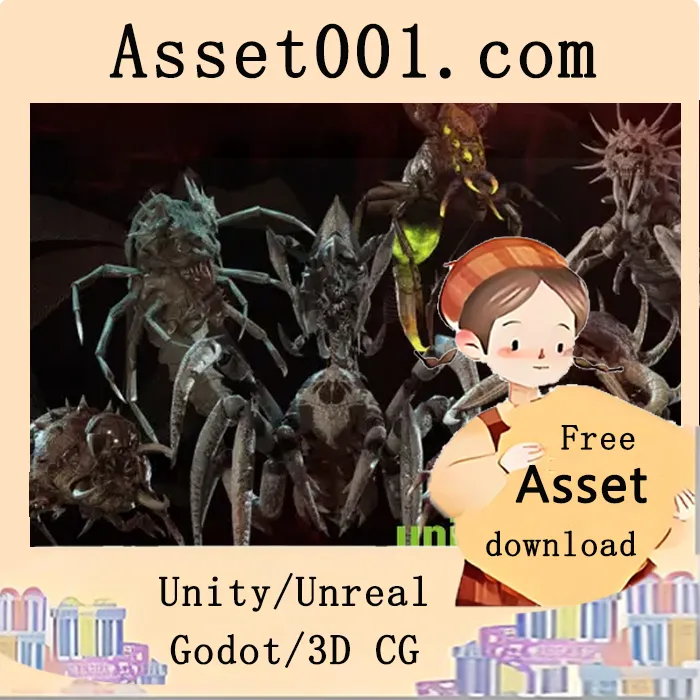 Unity怪物包：包含多种怪物模型与动画资源|Monster_Beetle_Pack v4.18+