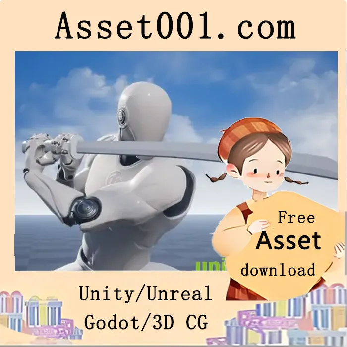 Unity/Unreal引擎中使用的武士刀动画集：55个手工制作的战斗与移动动画|Katana Animation Set v4.27+