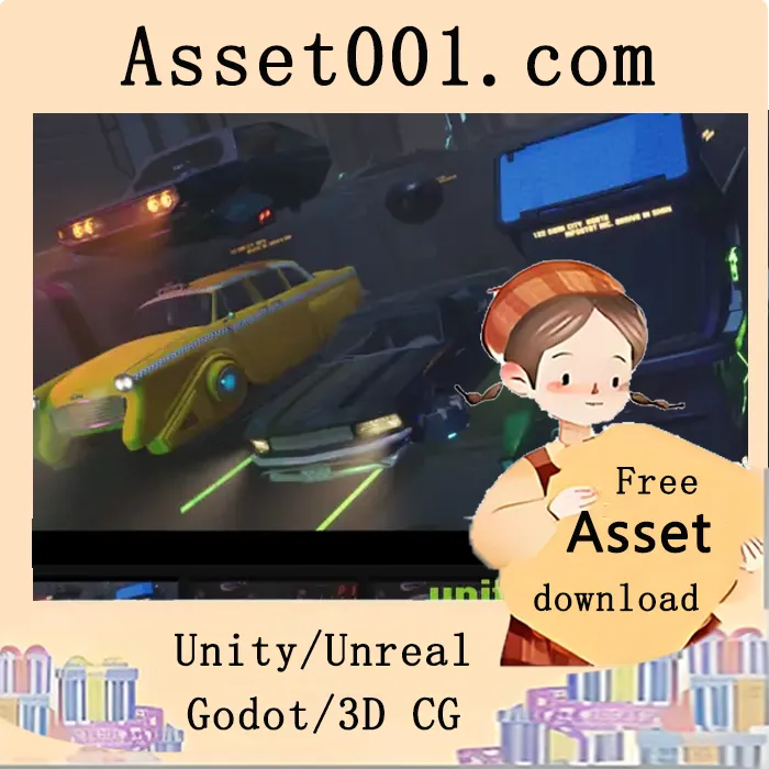 可驾驶/动画化赛博朋克未来车辆套装（共7件）|Driveable / Animated Cyberpunk / Futuristic Vehicles Set ( Set of 7 ) v4.27+