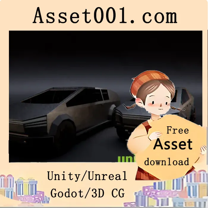 未来可驾驶的赛博汽车：具备真实物理效果与高品质视觉悬浮的低多边形模型包|Drivable Cyber Cars v4.26+