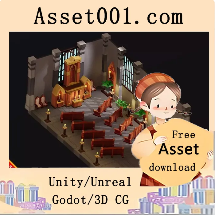 中世纪室内场景Toon系列资源包：600+低多边形游戏模型，价格优惠|Medieval Interiors Pack Toon Series v1.3