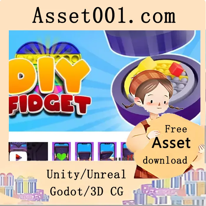Unity热门游戏模板：Fidget DIY弹珠玩具制作3D游戏|Fidget DIY Pop Toys Maker 3D v1.0