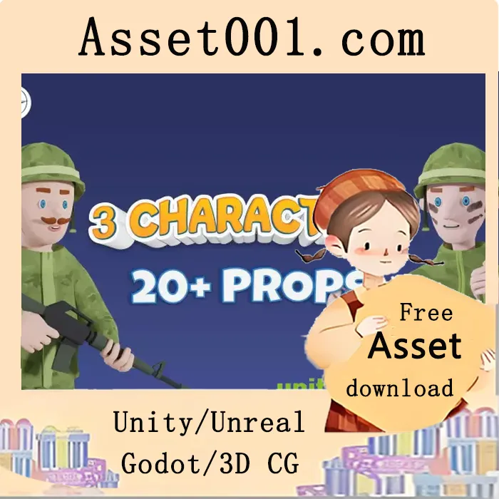 军用主题游戏全面资产包：搭配Toon着色器使用|Toon Military Characters v1.0