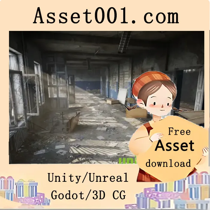 500多个静态网格模型，打造完整废弃学校场景！|Abandoned school v5.1+