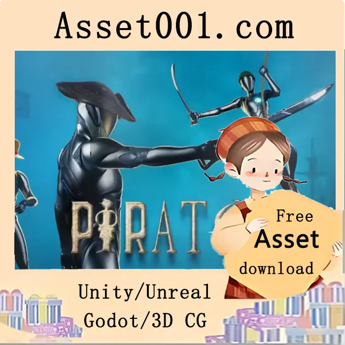 海盗动画库：UE 4.27 至 5.7 版本支持，文件大小 310 MB|Pirates Animation Library
